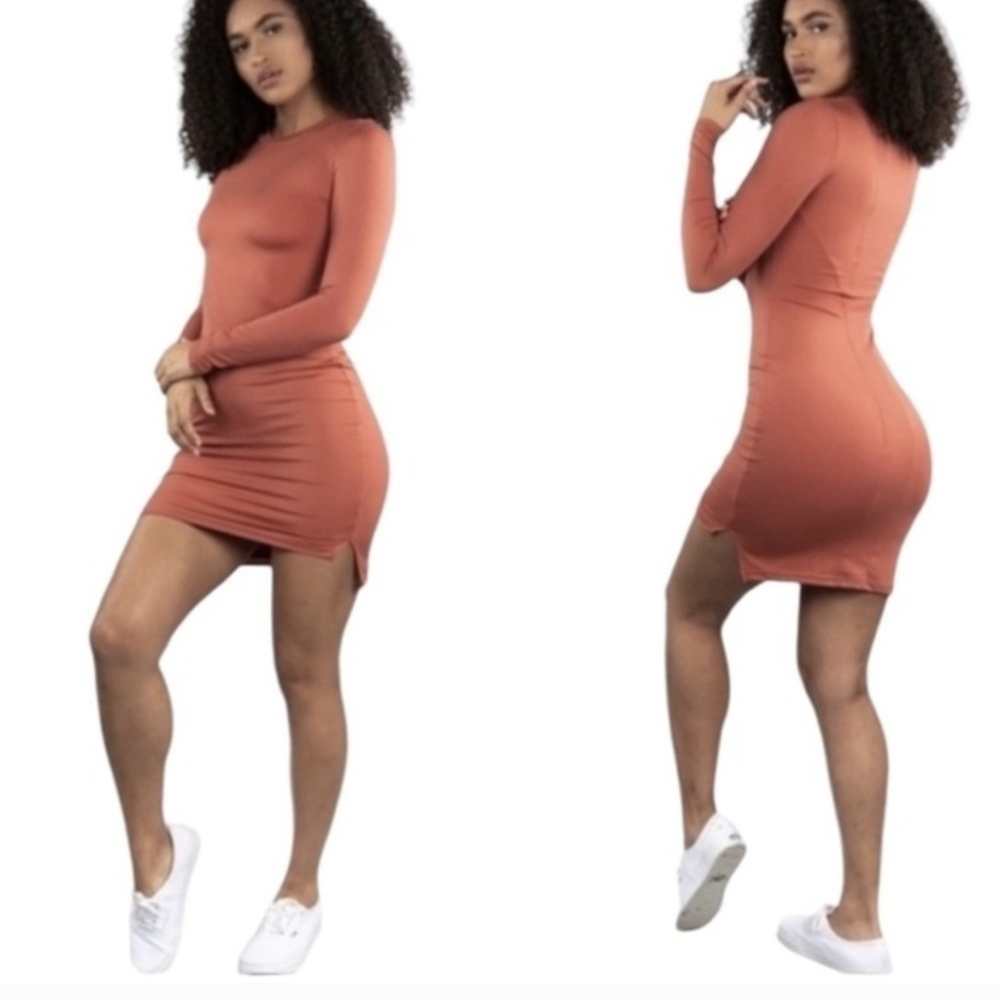 Buffbunny Fall in Love Dress in Cinnamon